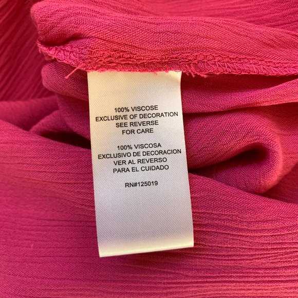 NWT Joseph A boho blouse - crochet crinkle top - Picture 9 of 10